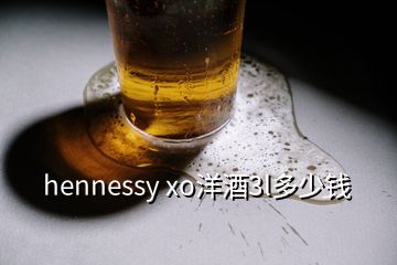 hennessy xo洋酒3l多少錢