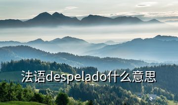 法語despelado什么意思