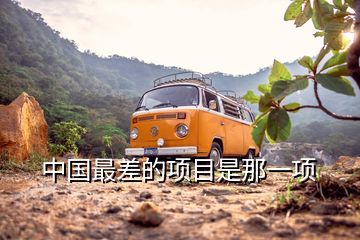 中國最差的項(xiàng)目是那一項(xiàng)