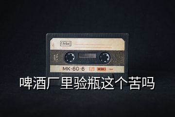 啤酒廠里驗(yàn)瓶這個苦嗎