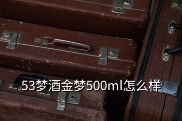 53夢(mèng)酒金夢(mèng)500ml怎么樣