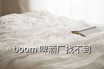 boom 啤酒廠找不到