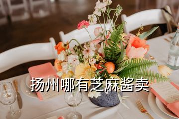 揚(yáng)州哪有芝麻醬賣