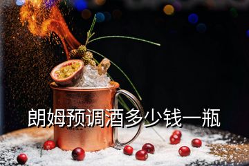 朗姆預(yù)調(diào)酒多少錢一瓶