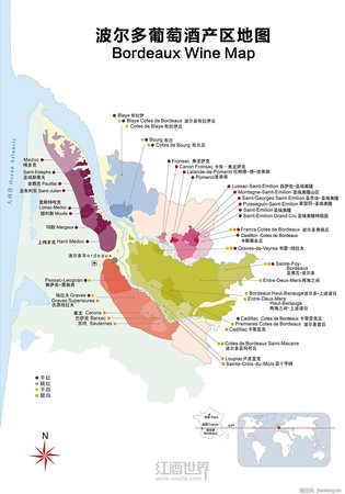 波爾多葡萄酒左岸和右岸(波爾多左岸右岸葡萄酒的區(qū)別)